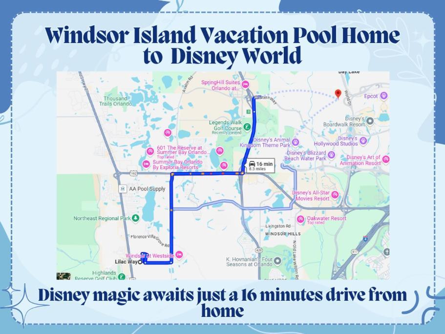 Windsor Island Vacation Pool Home Davenport Extérieur photo